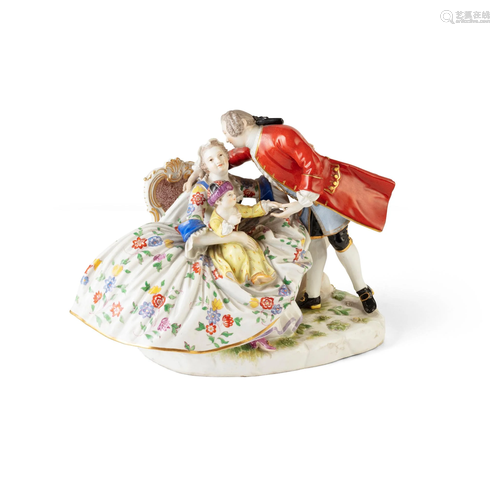 MEISSEN FIGURE GROUP, 'THE LUCKY FAMILY' AFTER