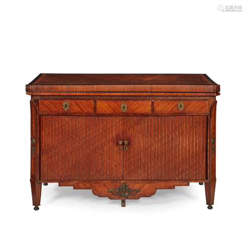 DUTCH NEOCLASSICAL SATINWOOD AND MAHOGANY CO…