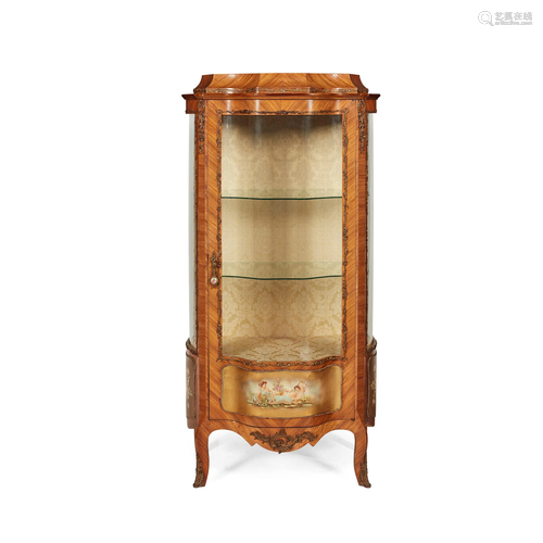 FRENCH VERNIS MARTIN STYLE VITRINE CABINET MODERN