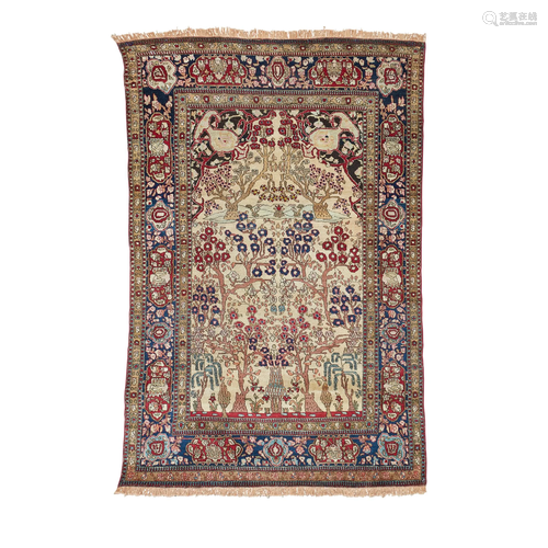 ISFAHAN PRAYER RUG CENTRAL PERSIA, LATE 19TH/EARLY …