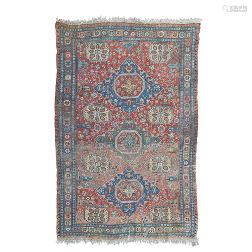 CAUCASIAN SOUMAC CARPET LATE 19TH CENTURY