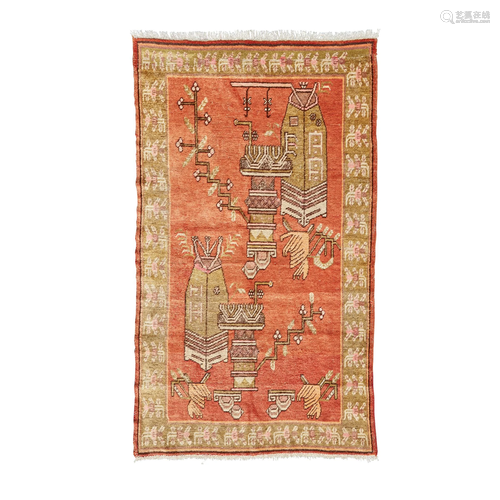 KHOTAN RUG EAST TURKESTAN, LATE 19TH/EARLY 20TH…