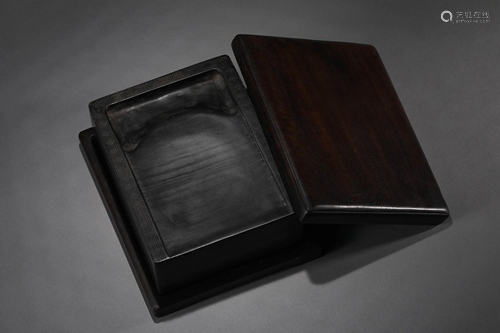 Redwood Inkstone in Qing Dynasty