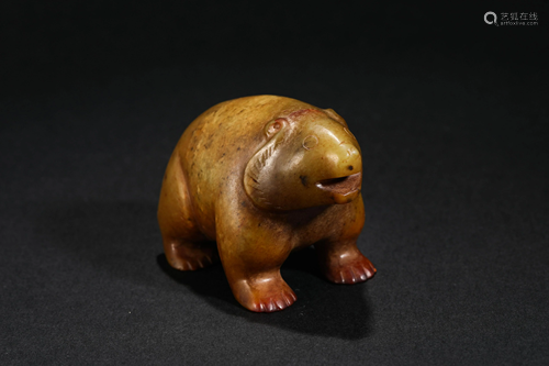 Hetian Jade Bear in Han Dynasty