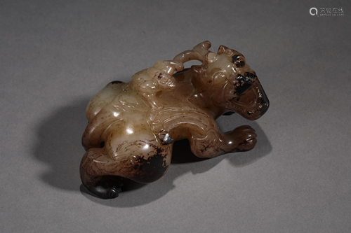 Hetian Jade Beast in Han Dynasty