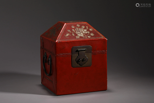 Patent Leather Jewelry Box in Qing Dynasty