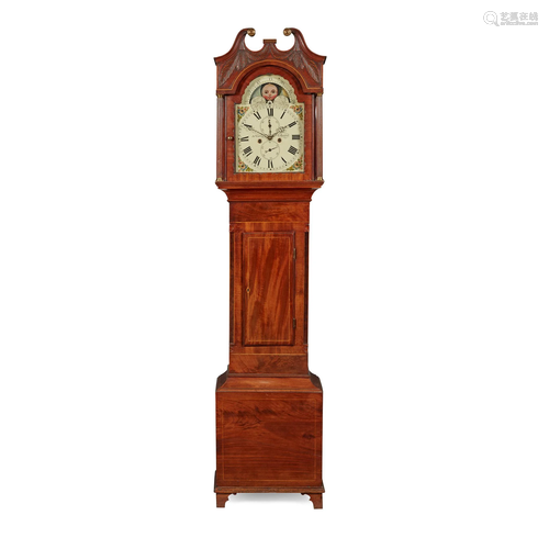 REGENCY MAHOGANY MOONPHASE LONGCASE CLOCK, J…