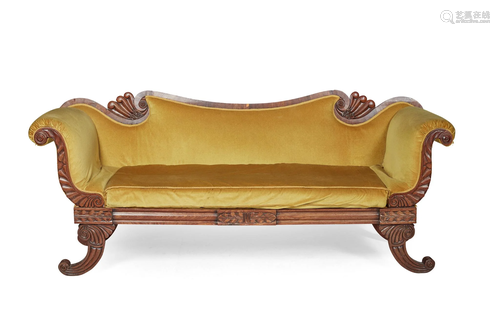 REGENCY MAHOGANY 'GRECIAN' SOFA EARLY 19TH CENT…