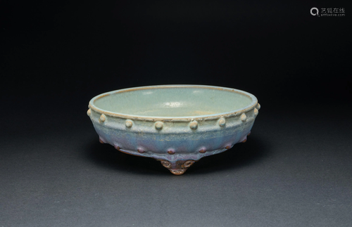 Jun Kiln Milk Nail Bowl in Song Dynasty