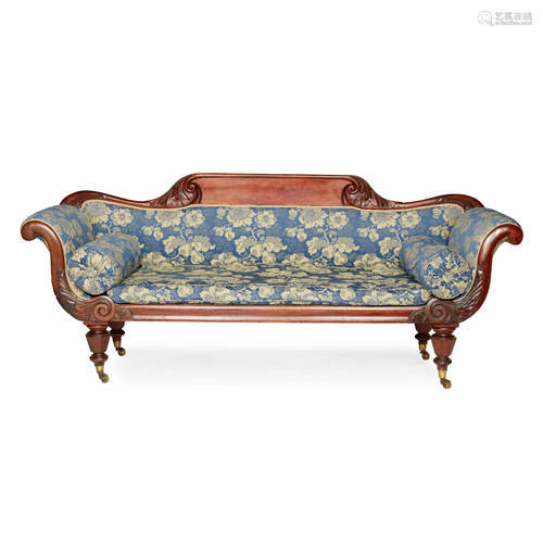 WILLIAM IV GRECIAN REVIVAL MAHOGANY SOFA