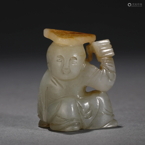 Hetian Jade Boy in Qing Dynasty