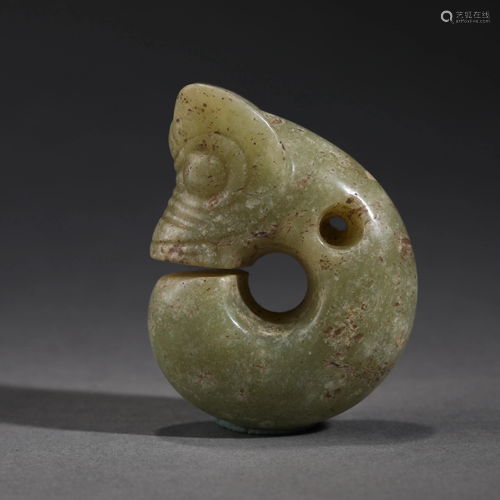 Hongshan Culture Jade Pig Dragon