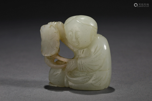 Hetian Jade Boy in Qing Dynasty