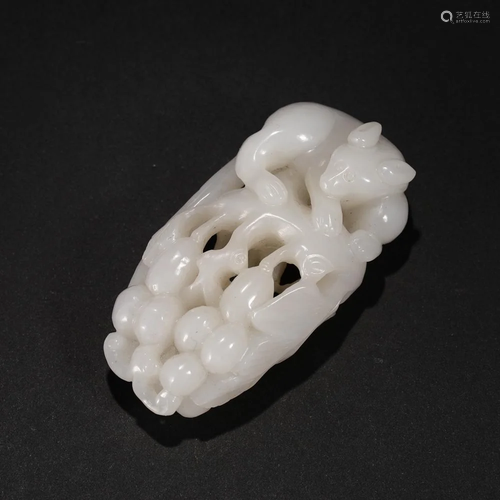 Hetian Jade Money Rat in Qing Dynasty