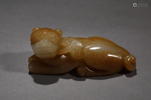 Hetian Jade Dog in Qing Dynasty