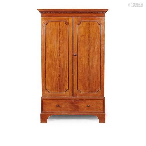 GEORGIAN STYLE MAHOGANY WARDROBE, BY HOW…