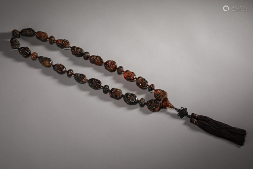 Eighteen Amber Arhats in Qing Dynasty