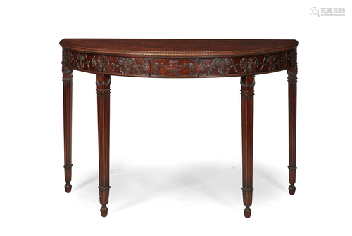 GEORGE III STYLE NEOCLASSICAL MAHOGANY DEMIL…