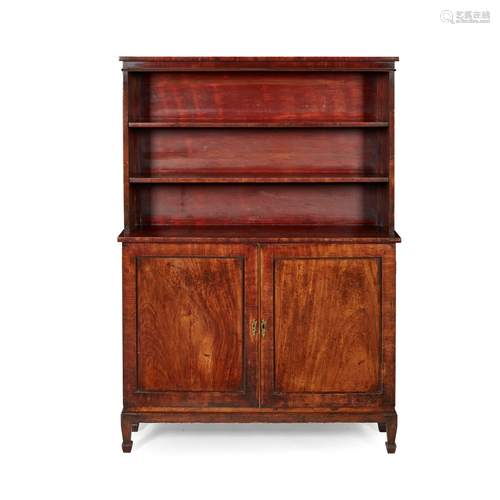 REGENCY MAHOGANY BOOKCASE CABINET EARLY 19TH C…