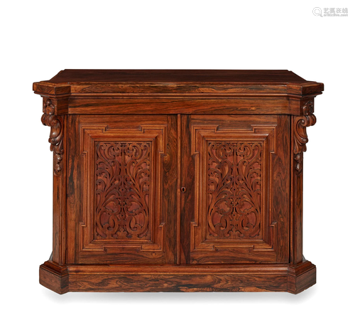 Y VICTORIAN ROSEWOOD AND SIMULATED ROSEWOOD SIDE