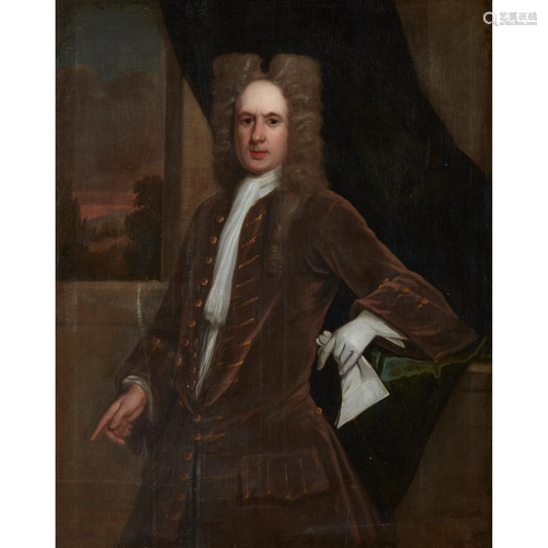 ATTRIBUTED TO SIR GODFREY KNELLER THREE QUARTER LENGTH