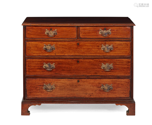 GEORGE III MAHOGANY CHEST OF DRAWERS LATE 18TH CEN…