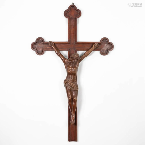 A large corpus on crucifix. 19th century.