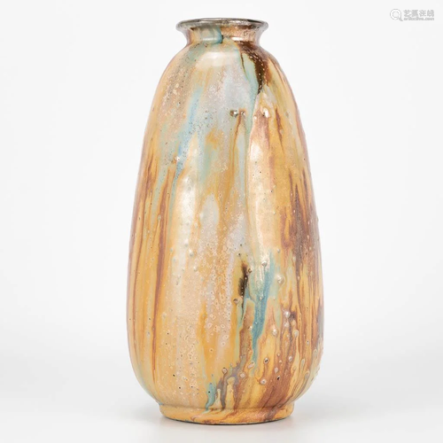 Roger GUERIN (1896-1954) a glazed ceramic vase marked