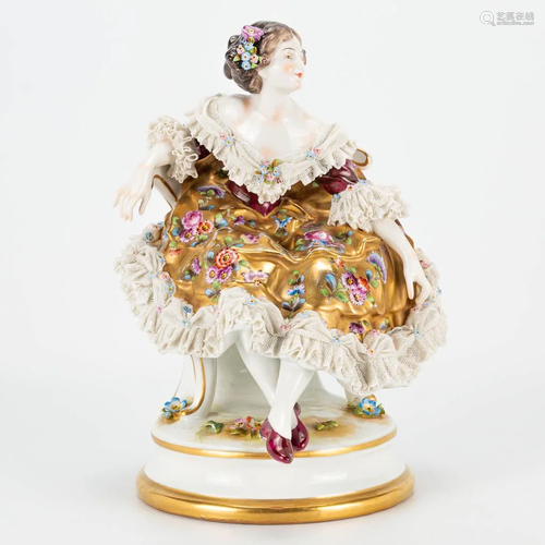 A figurine made of porcelain and marked