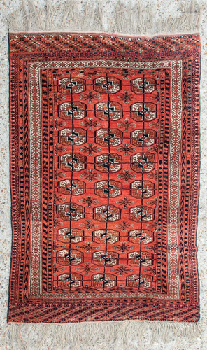 An Oriental hand-made carpet. Bokhara / Turkaman.