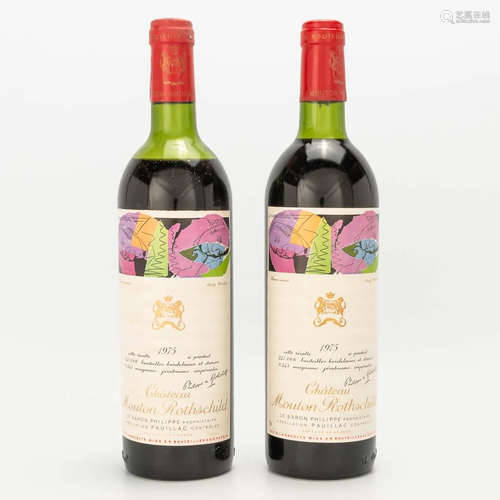 A collection of 2 bottles Chateau Mouton Rothschild,