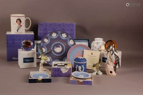 A collection of 20th century Wedgwood Jasperware pottery and...