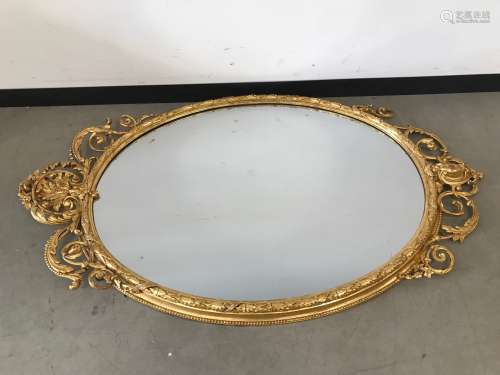 A nice 19th century pier glass mirror, with applied classica...