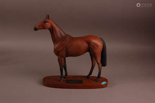 A modern Beswick pottery figure of Red Rum, 33cm, the Connoi...