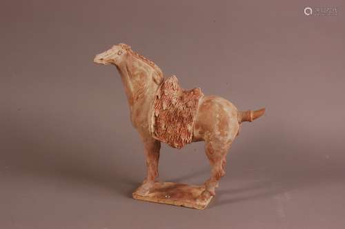 A 20th century Chinese pottery Tang style tomb horse, 32cm, ...