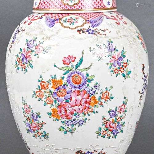 SAMSON Pot couvert en porcelaine dans le goût de la Chine H....