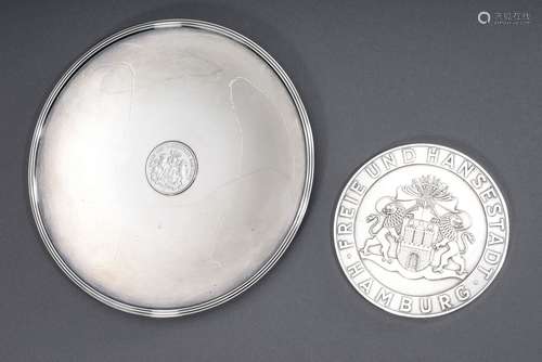 2 various pieces: Medal for faithful work in the service of ...