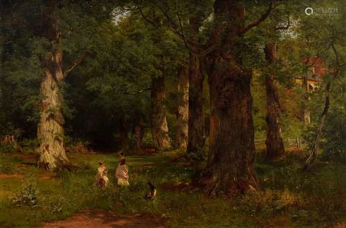 Lutteroth, Askan (1842-1923) “Excursion in the forest” 1867,...