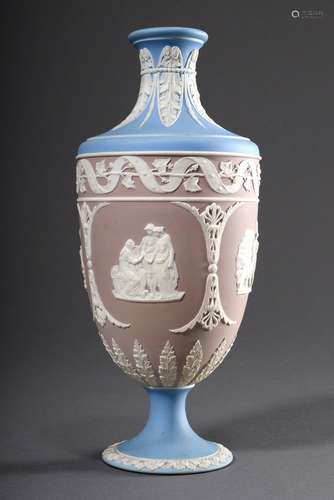 Wedgwood Jasperware vase with mythological relief scenes on ...