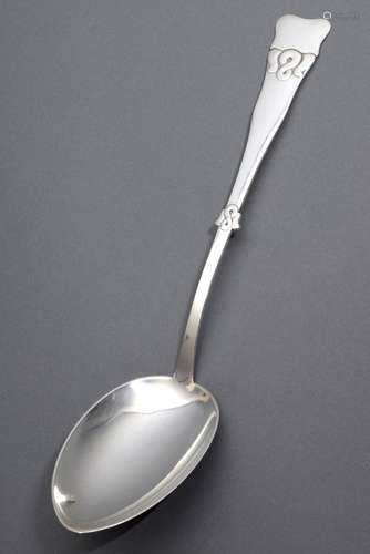 Danish dumpling spoon with vegetal relief decoration on the ...