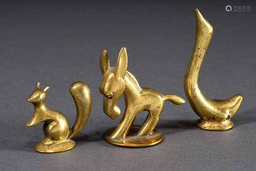 3 Various miniature bronzes 