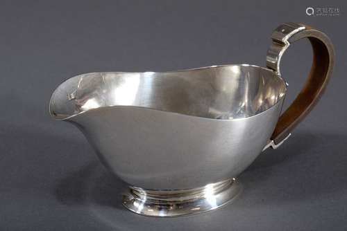 Simple Danish gravy boat with plastic handle, Carl M. Cohr/F...