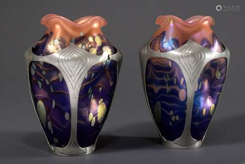 Pair of Art Nouveau vases 