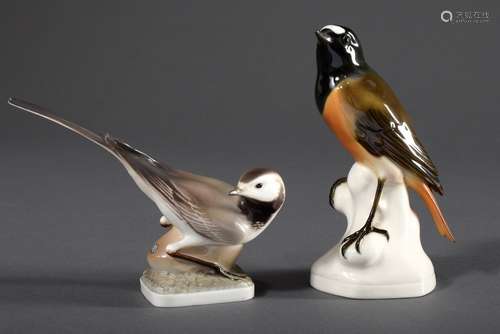 2 Various porcelain bird figures 