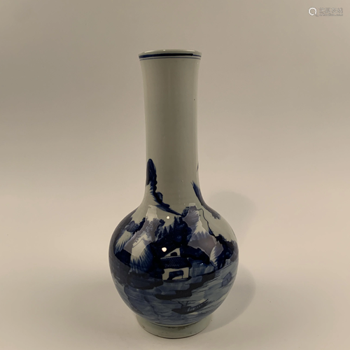 Chinese Blue and White Porcelain Vase