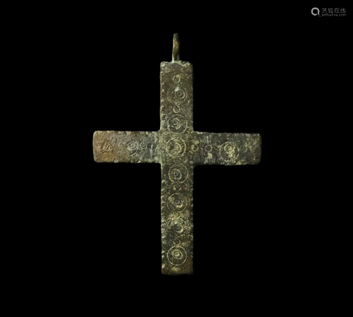Large Byzantine Cross Pendant