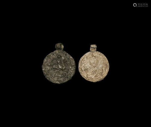 Byzantine Pendants with Saints