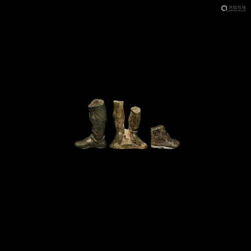 Roman Statuette Foot and Mount Collection