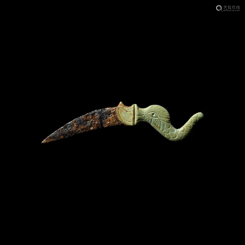 Roman Knife with Dolphin Handle