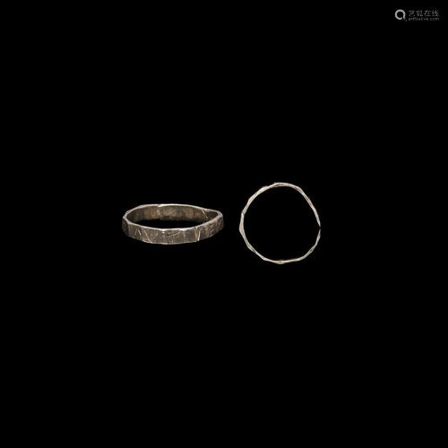 Roman Silver Inscribed Military Ring